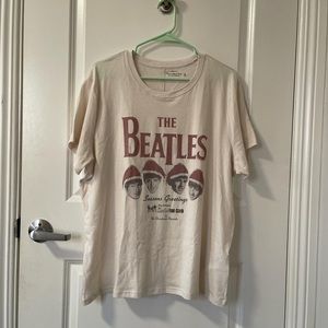Super cute and kitschy The Beatles Christmas Club tee from Abercrombie & Fitch